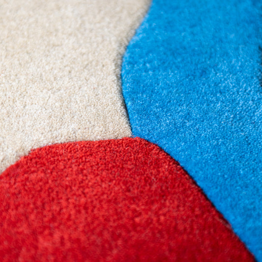 Wavy Horizon - Red & Blue