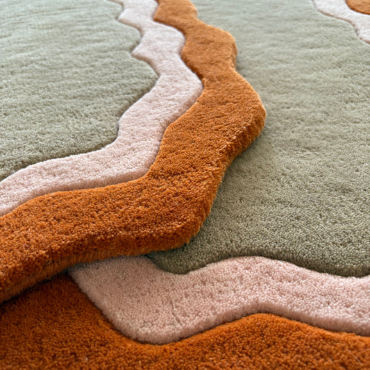 Brivon - Orange & Pale Pink