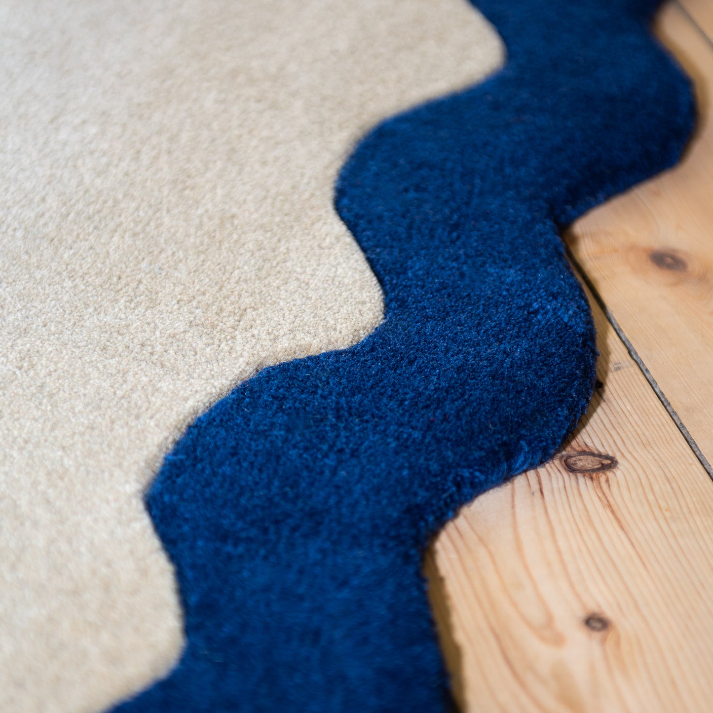 Wavy Horizon - Brown & Blue